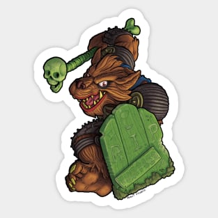 Rahzar the Mutant Wolf Sticker